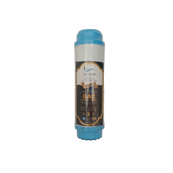 GAC ACTIVATED CARBON FILTER GLASSE OPEN CASE