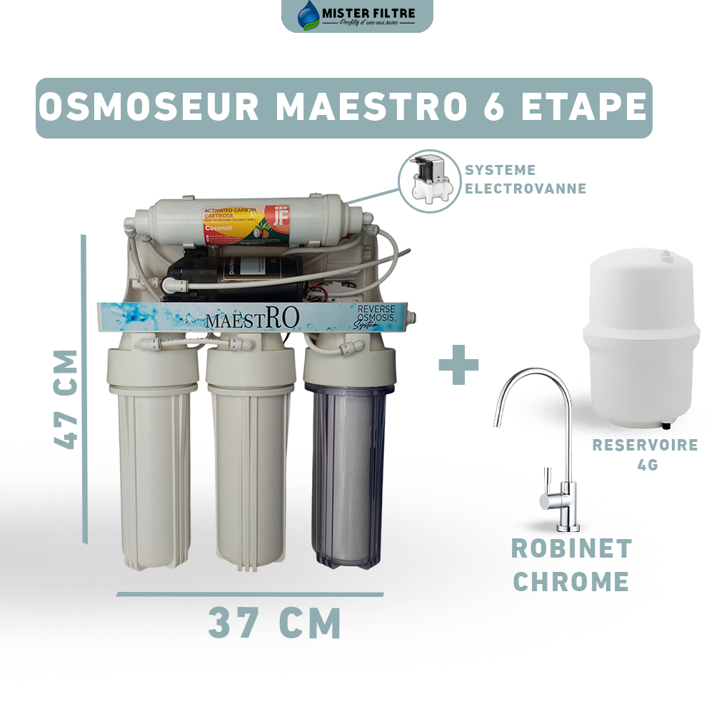 OSMOSEUR MAESTRO 6 ETAPE MEMBARNE 80 GPD